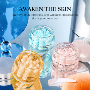 Gel Hidratante Iluminador, Crema Hidratante Blanqueadora Antienvejecimiento con Niacinamida, Cápsulas de Gelatina de Colágeno Rosa, Crema Facial - Product Image 6