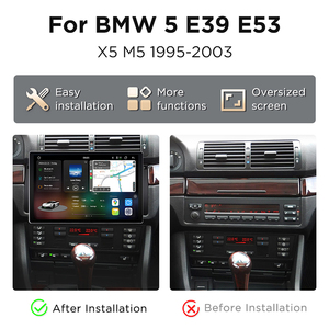 Junsun-Radio con Android <span class=keywords><strong>X9</strong></span> para coche, reproductor de DVD 2K QLED 1995*2003 P 2000 1200 GHz, 5G/4G LTE, Carplay, para <span class=keywords><strong>BMW</strong></span> 5 E39 7870-2,7 E53 X5 M5 - Product Image 2