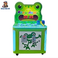 Machine de jeu de frappe au marteau, style grenouille mignonne, avec fonction de poussée de pièces, mini-arcade de récompense, jeu Whack a Mole