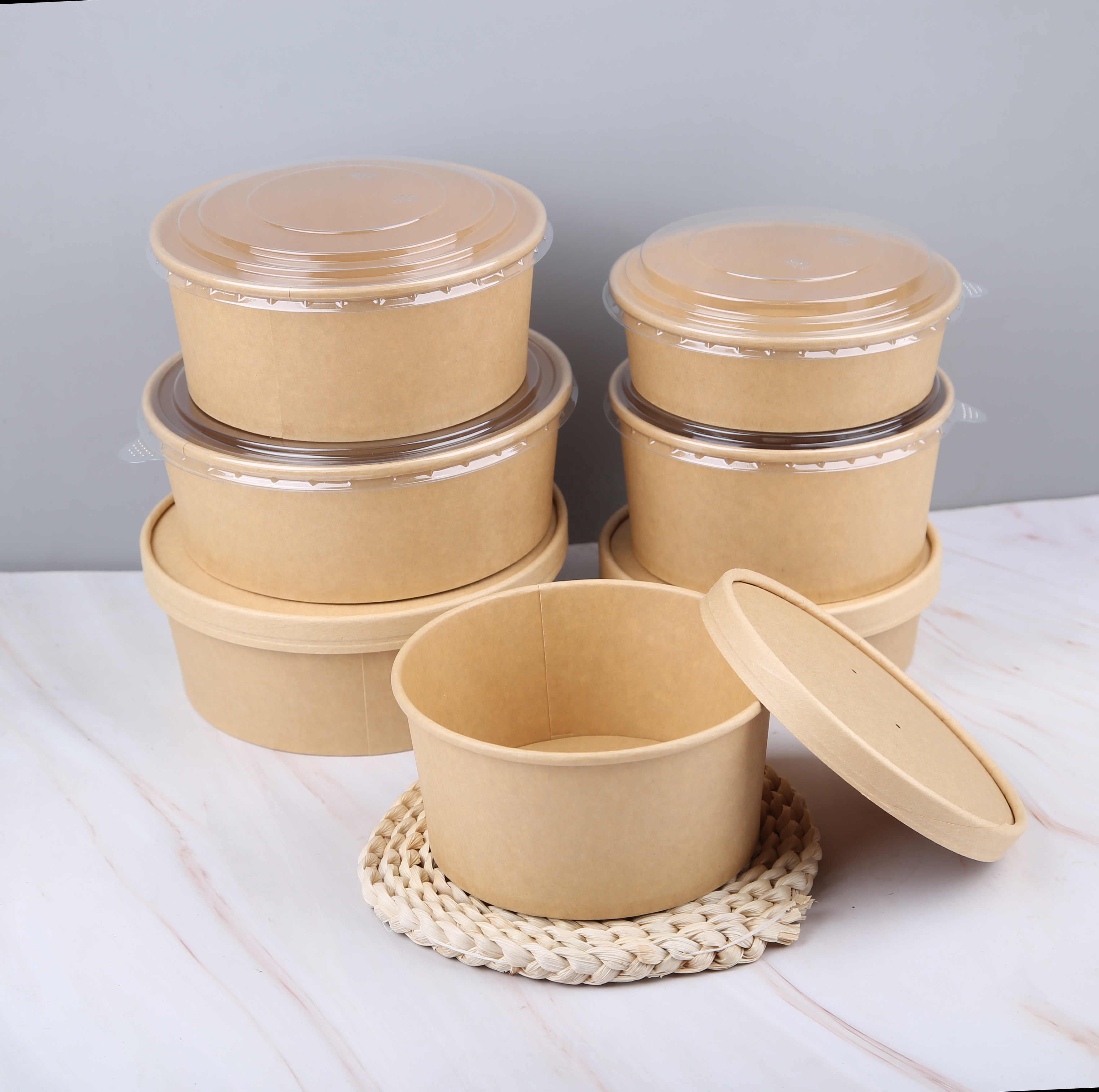 Salad Bowl Paper Bowl for Food and Fruit