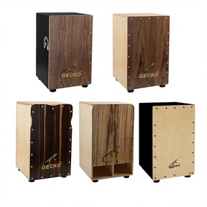 Mini Cajon en bois de noyer noir, boîte à tambour de voyage, instrument de percussion portable pour les jams acoustiques et la pratique du rythme - Product Image 1