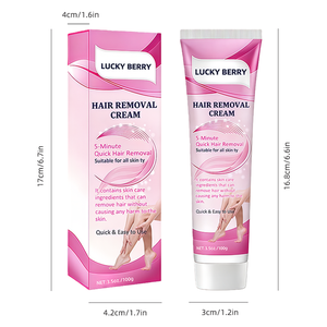 Crème dépilatoire douce à action rapide, indolore, 5 minutes, pour <span class=keywords><strong>tout</strong></span> <span class=keywords><strong>le</strong></span> <span class=keywords><strong>corps</strong></span>, formule hypoallergénique pour peaux sensibles - Product Image 2