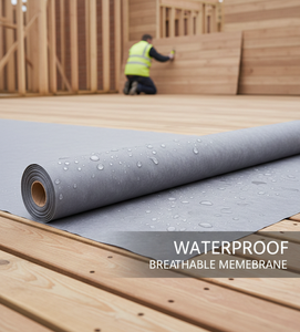 Membrana impermeable y transpirable avanzada diseñada para una mejor regulación del flujo de aire y la humedad, y una protección estructural duradera. - Product Image 5