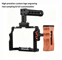 Cage pour appareil photo A7M4/A7M3/A7R5 en alliage d'aluminium, fixation rapide Arca, haute qualité, légère, étanche, personnalisable OEM, découpe laser