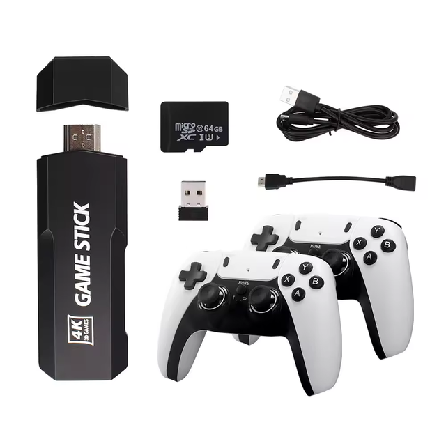 Kids GD10 Pro 4K 3D Retro Game Console Wireless 2.4GHz Controller 30000+ Games EU/US Plug Multi-Format Emulator TV Box FC/GB/GBC