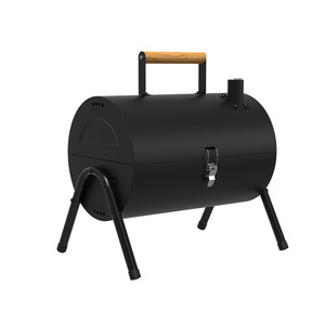 Portable Foldable Outdoor Barbecue Grill With Wooden Handle Smokeless Camping Grill For Picnic And Backyard Use - Product Image 2