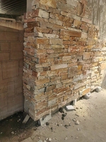 Revêtement mural extérieur en pierre de placage décoration carreaux muraux en pierre naturelle panneau de façade