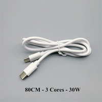 Câble de charge rapide USB-C vers USB-C 40W PD, cordon de charge double Type-C 3 cœurs, 10cm 30cm 50cm 80cm 1m, cordon de charge C vers C PD