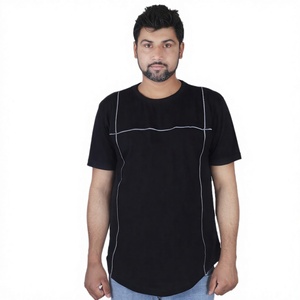 Nouveauté T-shirts à col rond vierge de haute qualité, poids lourd 100% coton, personnalisés sur la taille pour hommes - Product Image 1