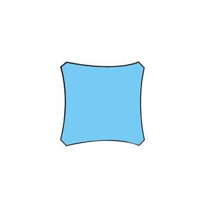 Perel SHADE SAIL-CUADRADO-5x5 m-COLOR: AZUL CIELO - Product Image 4