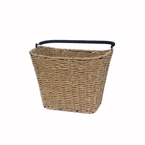 Bicycle basket wholesale large empty wicker cycle basket for storage Durable bike basket