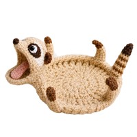 Sous-verre en crochet fait main motif animal, dessin animé, décoration de table, isolation thermique, support de tasse pour boissons de cuisine