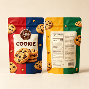 Bolsa de Embalaje para Galletas con Cierre Hermético Personalizada, Bolsa para Galletas con Cierre Vertical - Product Image 4