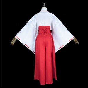 Disfraz de Anime Japonés para Halloween, Disfraz de <span class=keywords><strong>Cosplay</strong></span> de la Sacerdotisa Kikyo de <span class=keywords><strong>Inuyasha</strong></span>, Kimono Japonés en Stock - Product Image 3