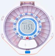 Boîte à pilules de médecine ronde portable Organisateur de distributeur automatique écologique Article promotionnel de santé intelligente - Product Image 3