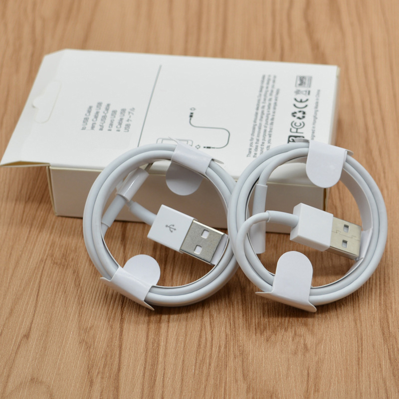 Оптовая продажа, кабели для iPhone, зарядное устройство 2,1 А, кабели для быстрой зарядки и передачи данных для iPhone, зарядный кабель с подлинной коробкой