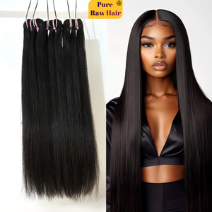 Peut durer longtemps 8 ans Top 20A 10-30 "non traité donneur unique vente en gros brut et vierge cuticule aligné vendeur de paquets de cheveux humains - Product Image 1