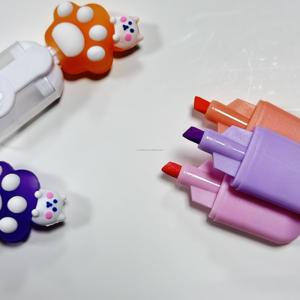 <span class=keywords><strong>Mini</strong></span> surligneur promotionnel très mignon petit ours <span class=keywords><strong>pastel</strong></span> ou stylo surligneur de couleur néon stylo marqueur multicolore avec surligneur - Product Image 4