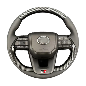 Volant de course en fibre de carbone, assemblage complet, compatible avec plusieurs modèles Toyota : LC Hilux, Crown, Land Cruiser, Alphard - Product Image 1