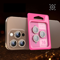 Protecteur d'objectif de caméra en verre trempé transparent à installation facile pour iPhone Series Air 17 Pro Max