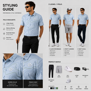 Polos de Golf Personalizados Reciclados para Vacaciones, Eventos Sociales, Ropa de Golf Casual de Lujo para Él y Ella, Polos Dorados - Product Image 4