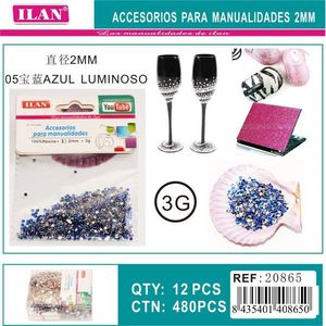 Accessori in resina Ilan Diamond da 2 mm per la creazione di gioielli artigianali, confezione da 3 g - Product Image 1