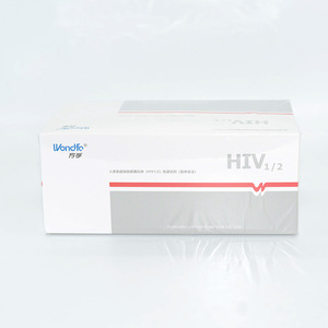 Kit de détection d'anticorps HIV1/2 Wondfo, méthode à l'or colloïdal, sang total, adultes, kit de test diagnostique - Product Image 1