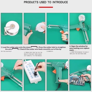 Pistolet à souder électrique réglable haute puissance, poignée pistolet, distribution automatique de <span class=keywords><strong>soudure</strong></span>, pistolet portable en forme de pistolet pour réparation et soudage (60W) - Product Image 4