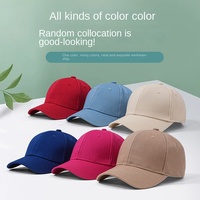 Casquette de baseball multicolore en PVC pour enfants, style frais, six panneaux, calotte rigide, réglable, couleur macaron, pour garçons et filles, chapeau de soleil