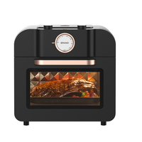 Neues Design OEM 16L Manuelle Heißluftfritteuse Smart mit LCD-Display Ölfreier Haushaltskocher mit Sichtfenster Heizoption