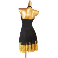 Robe de danse latine sans dos standard 2026 pour femmes - Tenue professionnelle pour la pratique et la compétition