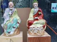 Ensemble de statues des dix-huit Arahats en porcelaine Famille Rose de Jingdezhen, étanche, écologique, pour temple, maison, culte bouddhiste, Feng Shui