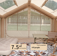 Tente de camping Oxford quatre saisons MF 7,5 m² entièrement automatique gonflable, une chambre, un salon, 6-8 personnes, imperméable