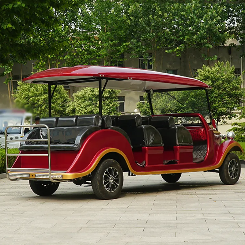 Atacado CE certificado 2 linha carro clássico resort shuttle ônibus elétrico sightseeing carro clássico retro carro vintage para venda