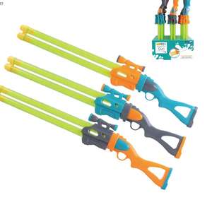 批发夏季户外泳池沙滩喷雾游戏玩玩具塑料双管水枪 - Product Image 6