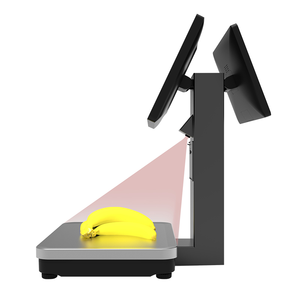 15.6 inch thông minh Màn hình cảm ứng kép <span class=keywords><strong>Windows</strong></span> Android ai nhãn POS quy mô cho thực phẩm tươi sống thị trường thông minh escala - Product Image 4