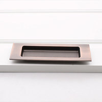 Poignée dissimulée en alliage de zinc invisible pour tiroirs de cuisine, hôtels, commodes, portes, avec fente de verrouillage – Durable et facile à installer
