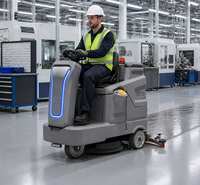 Nouvelle autolaveuse autoportée E+F FS 76 à batterie, brosse manuelle, réservoir de 28 gallons, 1750W, 24V, dégraissage à eau froide