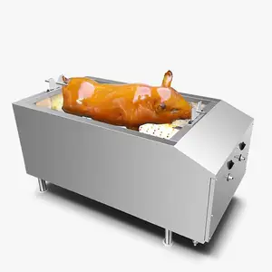 Kuzu domuz barbekü ızgarası domuz kavurma makinesi et ızgara