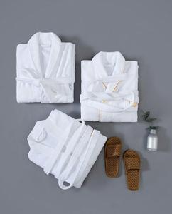 Peignoir en satin 100 % coton en gros – Robe de chambre printemps/été pour couples, salons de beauté et hôtels – Modèle exclusif - Product Image 2