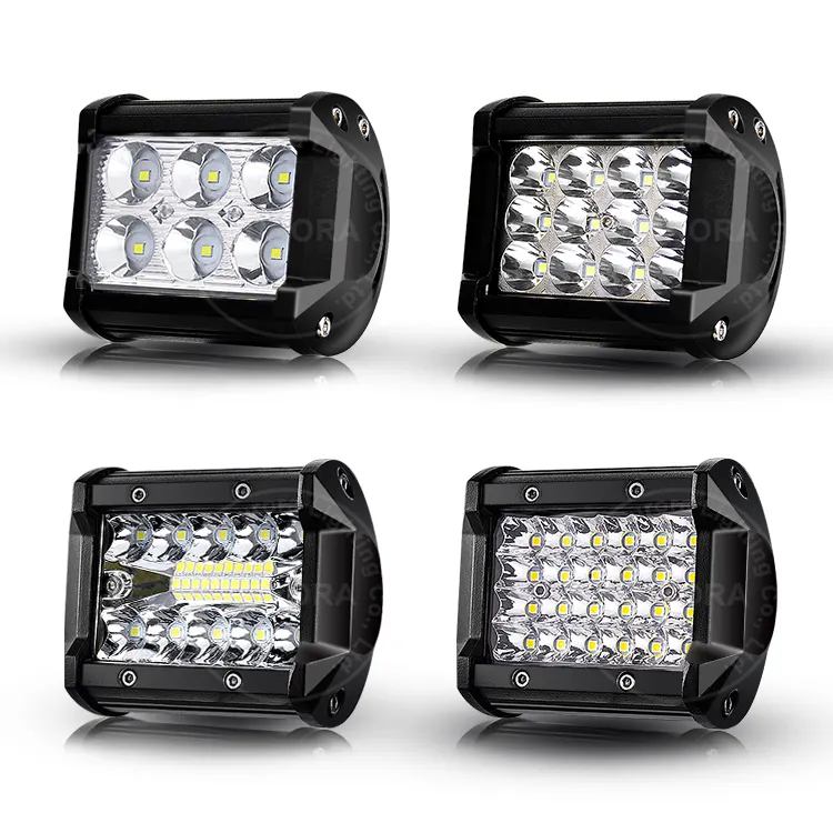 12v 24v 3 행 4 인치 명확한 offroad 4x4 led 일 표시등 막대 스트로브 트럭 차 차량 트랙터를 위한 싼 led 빛