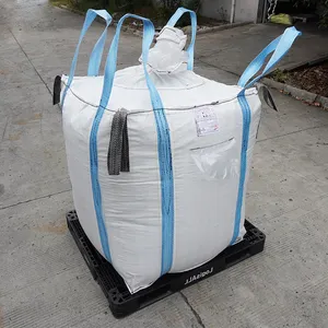 1000kg fibc jumbo saco conjunto de saco grande silo com 4 laços para embalagem de areia