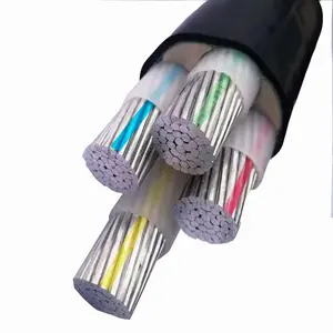 Cable de aluminio YJLV/ YJLV22 aislamiento XLPE PVC /PE funda armadura alambre de acero tipo 3 núcleo 4 núcleo 5 núcleo cable de alimentación