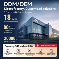 Amplifier DSP Mobil 4CH Prosesor Audio DSP Amplifier Audio Mobil 4 Kanal Kelas AB dengan Output RCA