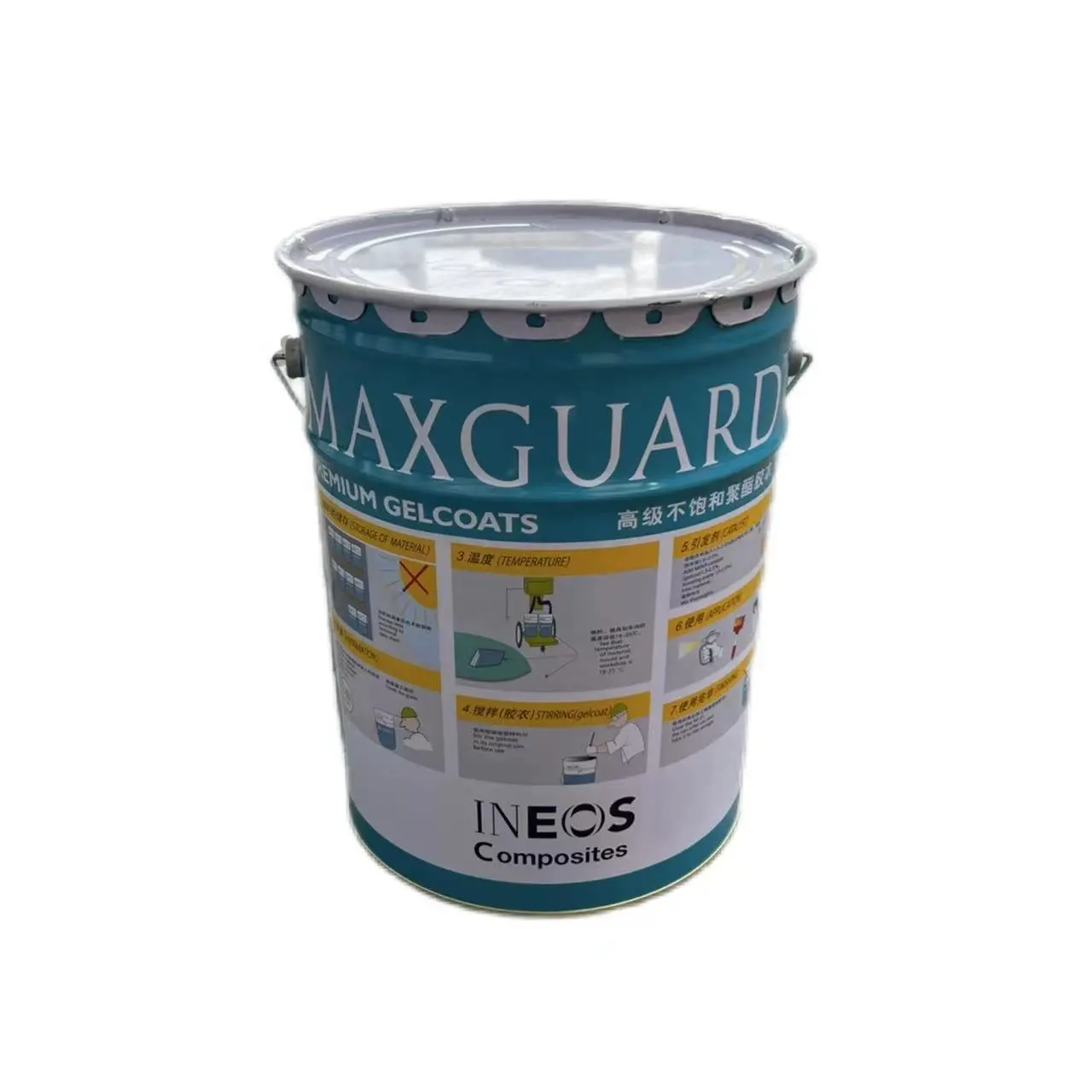 Maxguard propósito geral super branco marinho poliéster resina gelcoat