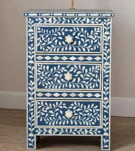 Meuble de rangement à tiroirs en os incrusté, design unique, artisanal, pour chambre à coucher, couloir et salon, à prix compétitif - Product Image 1