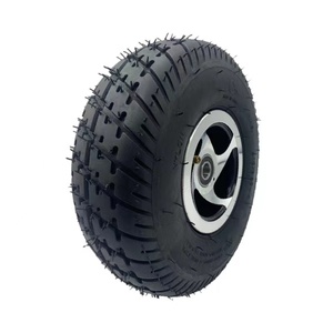 Neumático de 11 pulgadas 4.10/3.50-4 con llanta para patinete eléctrico, ATV y Go <span class=keywords><strong>Kart</strong></span>, incluye neumático y cámara de aire - Product Image 1