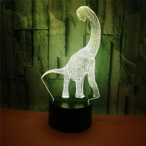 Dinosaurio forma acrílico lámpara de noche led <span class=keywords><strong>3d</strong></span> niños luces de la noche - Product Image 6