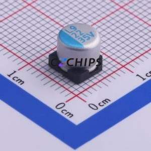 OCV220M1VTR-0606 ตัวเก็บประจุแบบแข็ง SMD, D6.3xL6 มม. ( ความจุ: 22uF ) ( ความแม่นยำ: 20% แรงดันไฟฟ้าที่กำหนด: 35V ) - Product Image 1