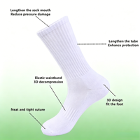 Usine de chaussettes personnalisées OEM ODM, faible MOQ, chaussettes de sport en coton jacquard brodé, logo personnalisé, couleur et taille sur mesure pour la course à pied